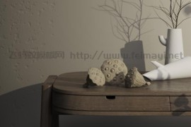 keyshot-书桌场景02（KS10或更高版本）-ksp打包下载