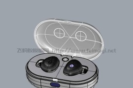 蓝牙耳机01外观模型素材-3D模型下载 