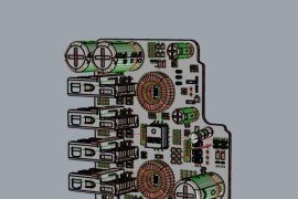 充电器4U直充结构面板-爆炸图 3D模型 素材下载