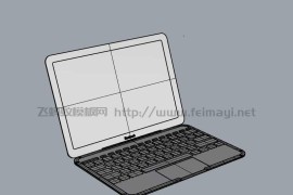 苹果电脑模型素材-3D模型下载 