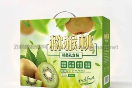 猕猴桃精美包装盒-礼盒包装设计平面展开图--PSD格式 