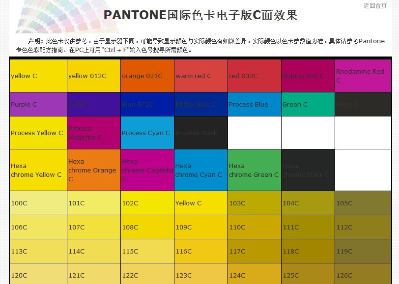 飞蚂蚁模板网潘通色卡C卡电子版色号对照表效果