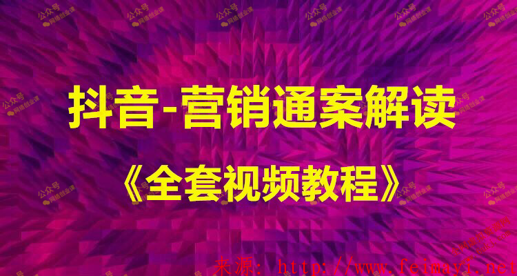 2020抖音教程-营销通案解读+《全套视频教程》