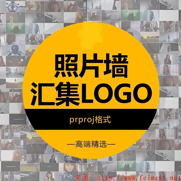  2020-Pr Logo模板 Multi Media Mosaic Logo 照片墙汇聚logo 素材模板