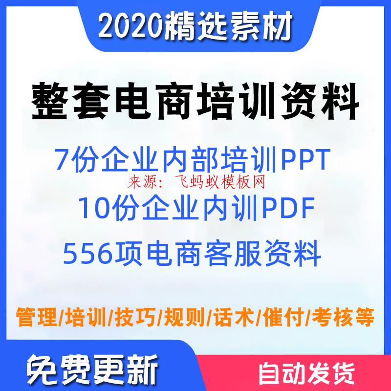  2020整套电商客服培训ppt考核制度话术心态技巧沟通售前售后课程资料