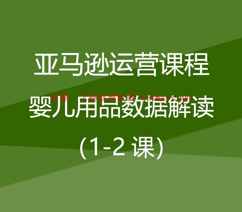 2021亚马逊运营课程Amazon：婴儿用品数据解读（1-2课）