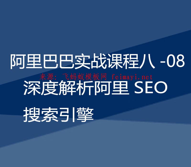 2021阿里巴巴实战课程八-08：深度解析阿里SEO搜索引擎