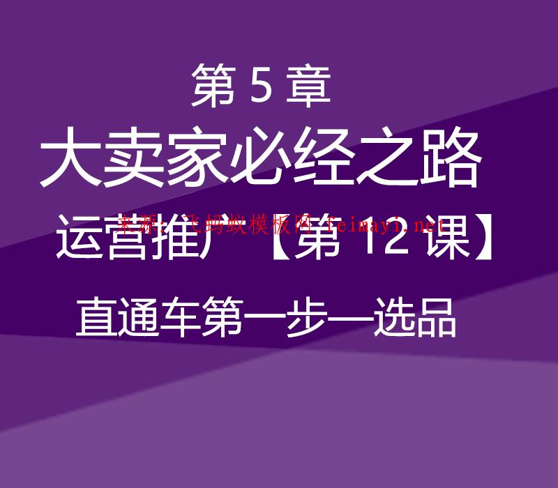 速卖通教程第5章-大卖家必经之路--运营推广【第12课】直通车第一步—选品 