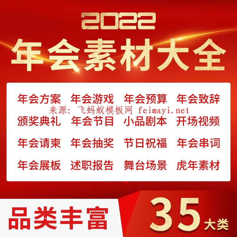  2022虎年企业公司年会活动策划方案春节晚会节目游戏word文档PPT