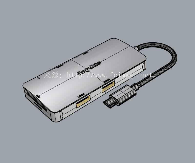 7合1扩展坞HUB-3D模型下载 